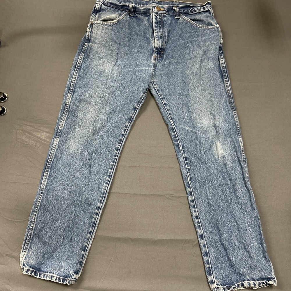 Rustler Jeans Mens Blue Straight Pants 36/30 Denim 100%‎ Cotton Casual Comfort